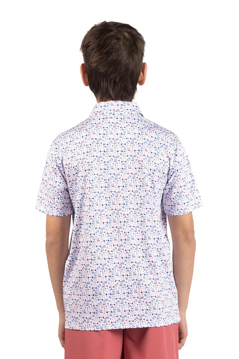 Kids' Hole in One Knit Polo, Alternate, color, WHITE