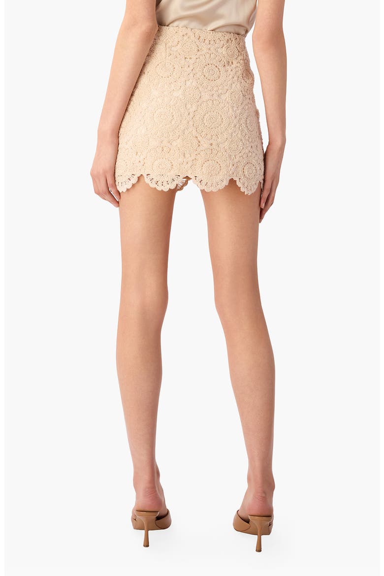 Demeter Cotton Lace Miniskirt, Alternate, color, BONE
