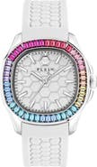PHILIPP PLEIN Spectre Silicone Strap Watch, 38mm x 45mm