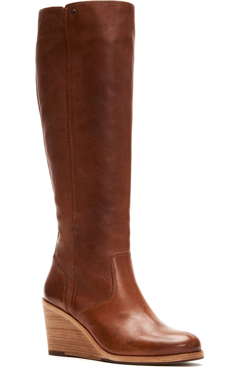 Frye Emma Knee High Wedge Boot, Main, color,