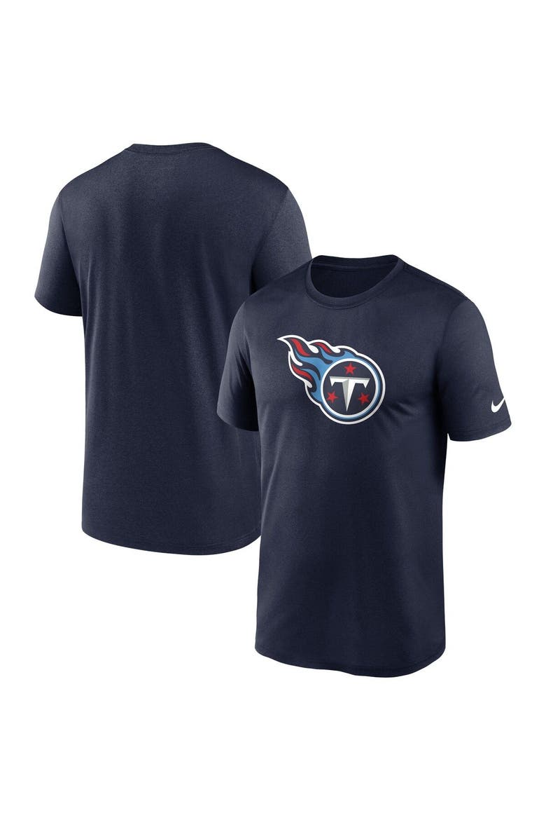 Men's Nike  Navy Tennessee Titans Legend Logo Performance T-Shirt, Main, color, Navy