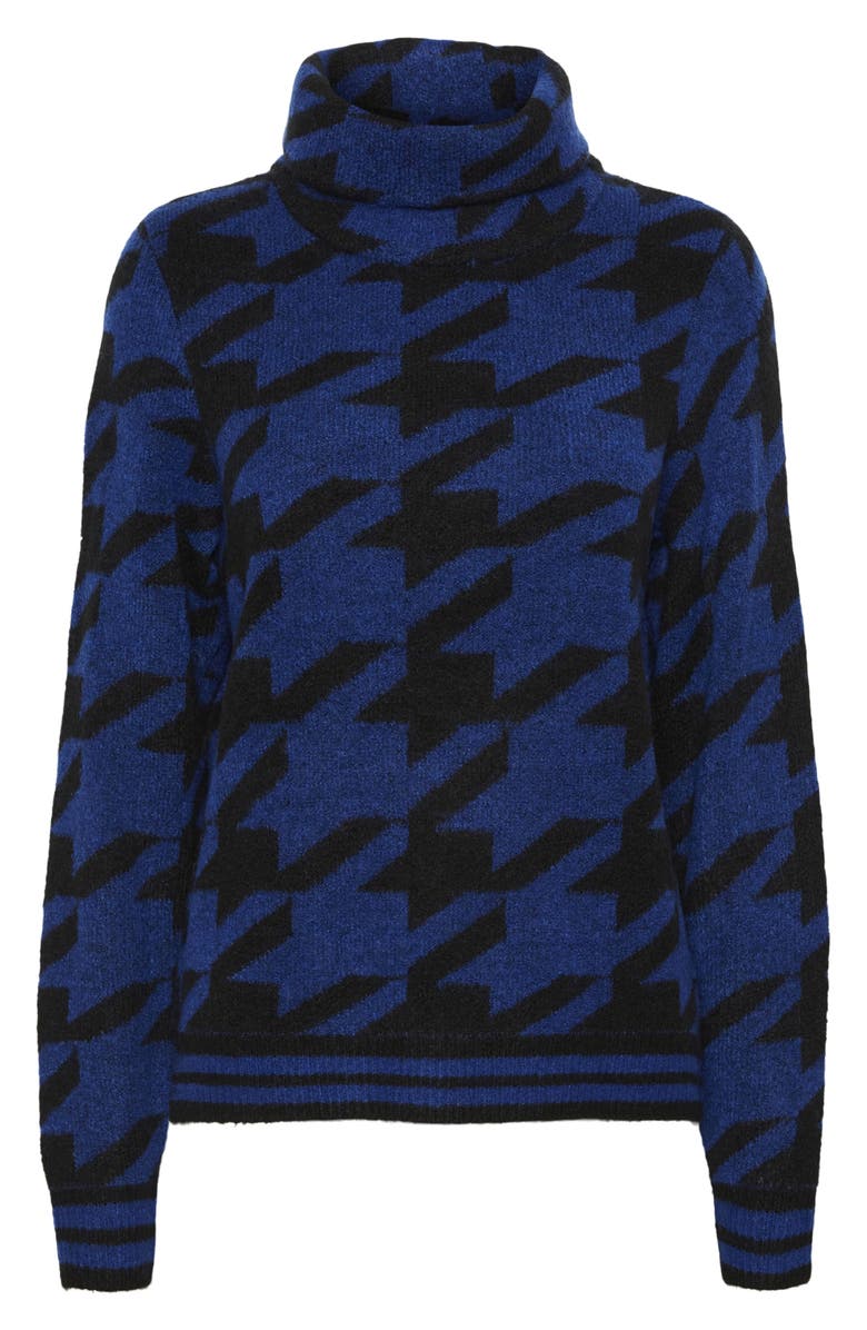 VERO MODA Kimberly Houndstooth Roll Neck Sweater, Alternate, color,