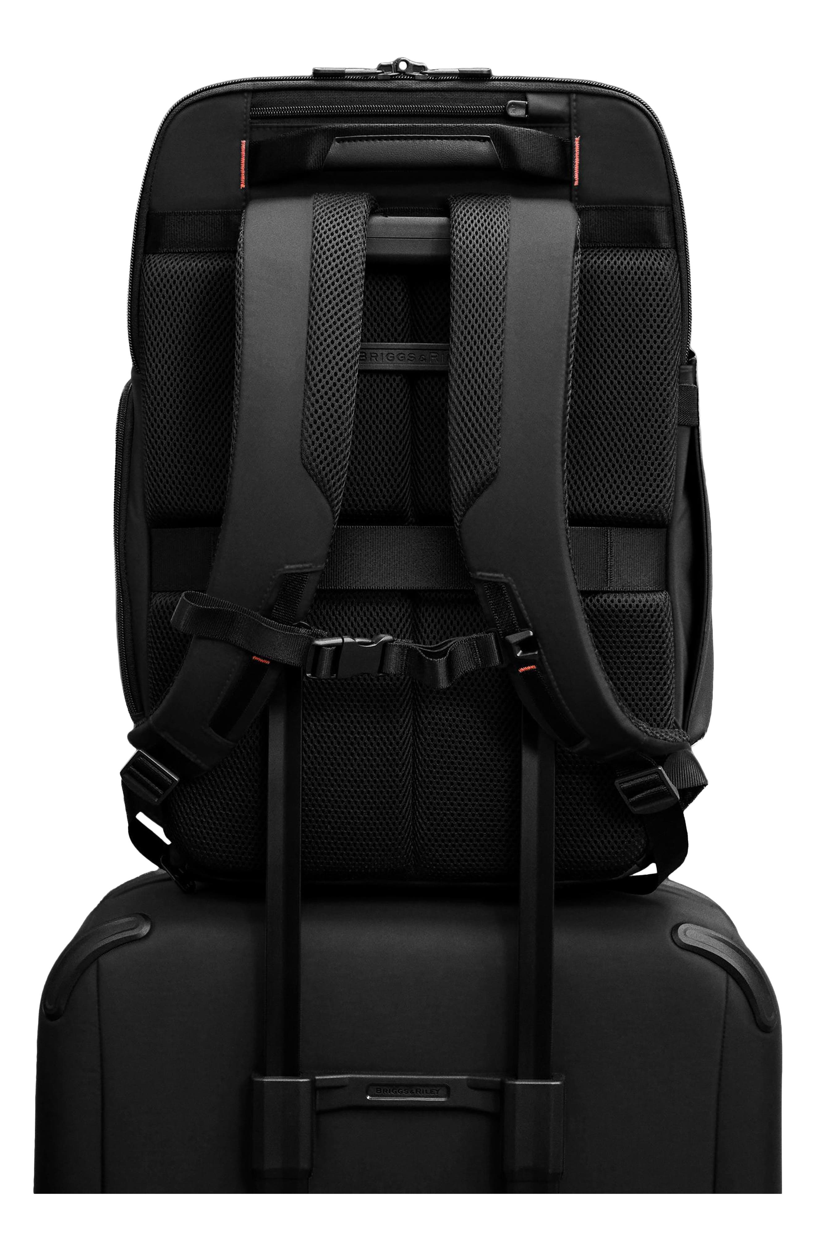 ZDX U-Zip Travel Backpack, Alternate, color, BLACK
