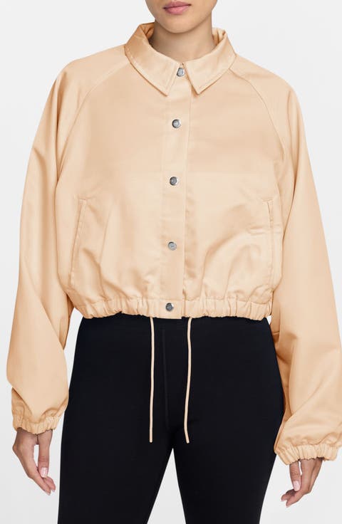 Sportswear Water Repellent Satin Coach Jacket