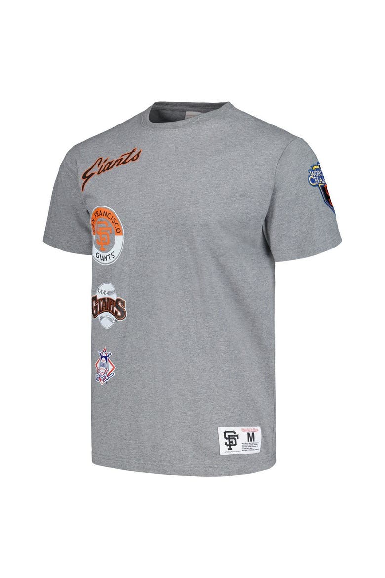 Men's Mitchell & Ness Heather Gray San Francisco Giants Cooperstown Collection City Collection T-Shirt, Alternate, color, Heather Gray