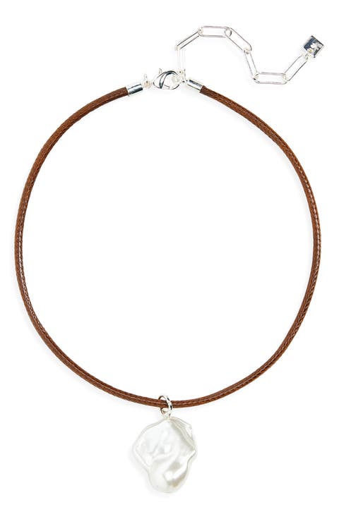 Cultured Pearl Pendant Necklace