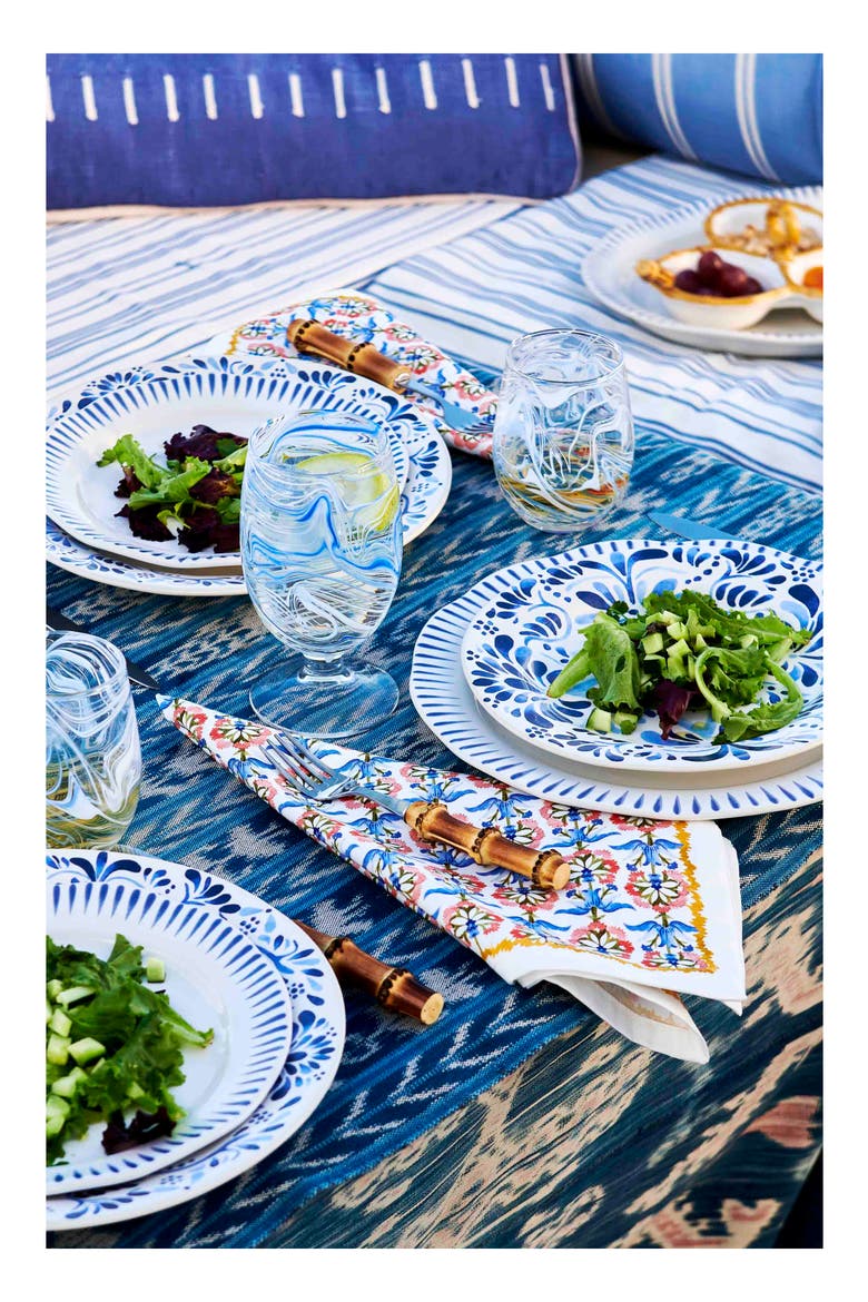 Emilie Set of 4 Cotton Napkins, Alternate, color, CHAMBRAY