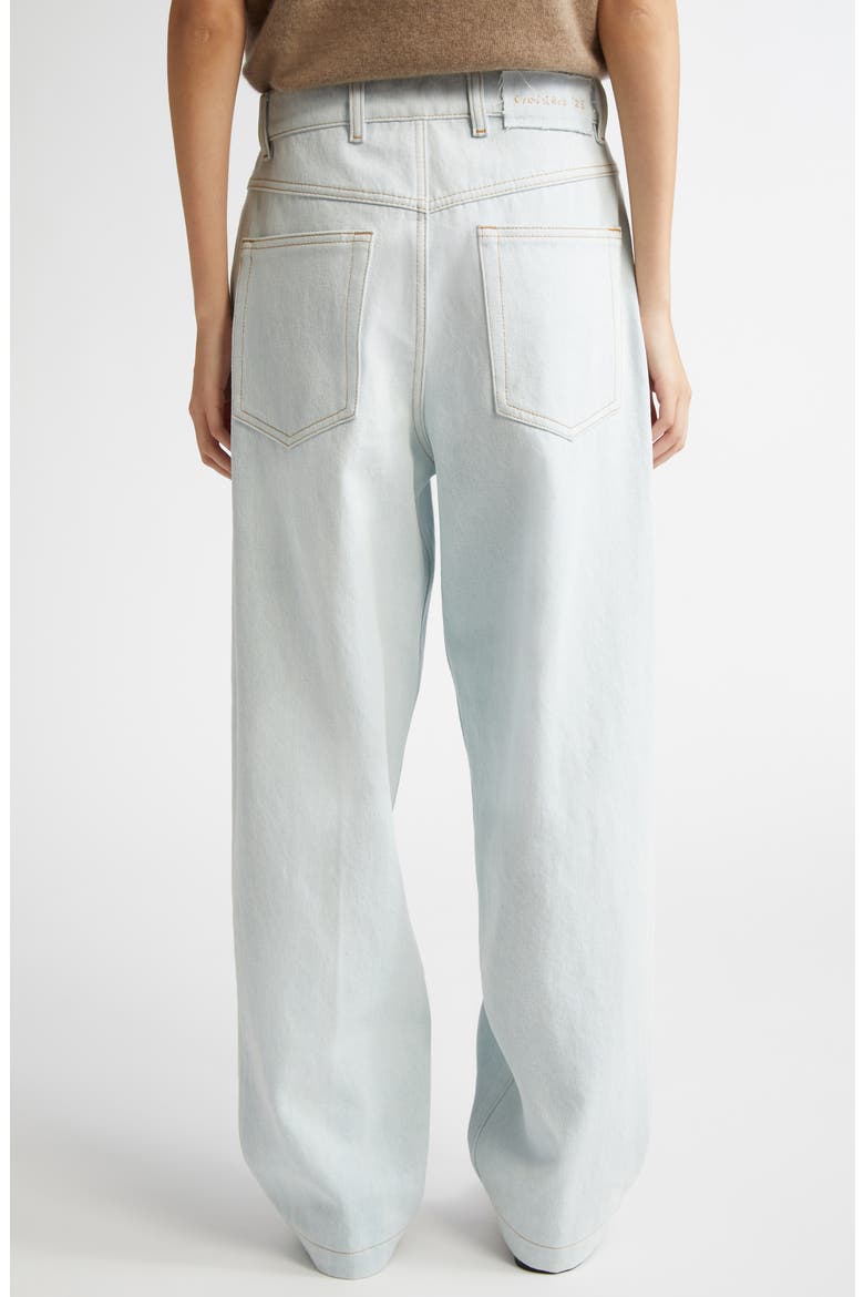 Borrowed Tapered Jeans, Alternate, color, ICE BLUE
