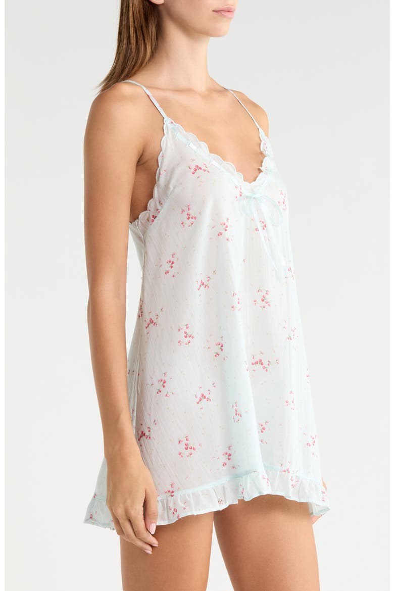 Fiocco Floral Chemise, Alternate, color, MARINE