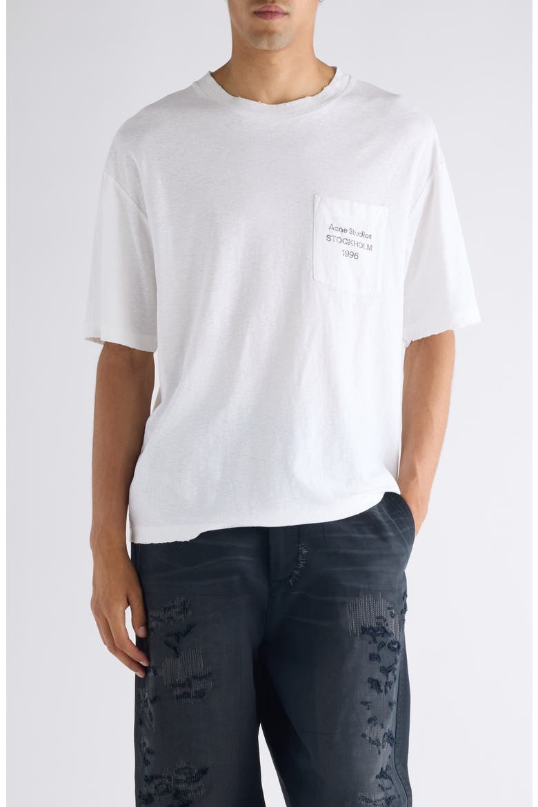 Exford Logo Pocket T-Shirt, Main, color, OFF WHITE