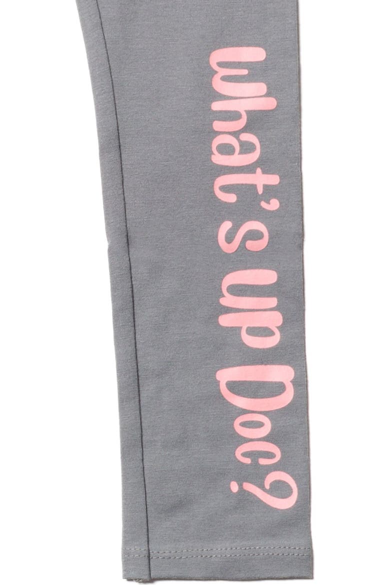 Buggs Bunny 2-Piece Hooded Tee and Leggings Set, Alternate, color, Bugs Bunny Grey Pink