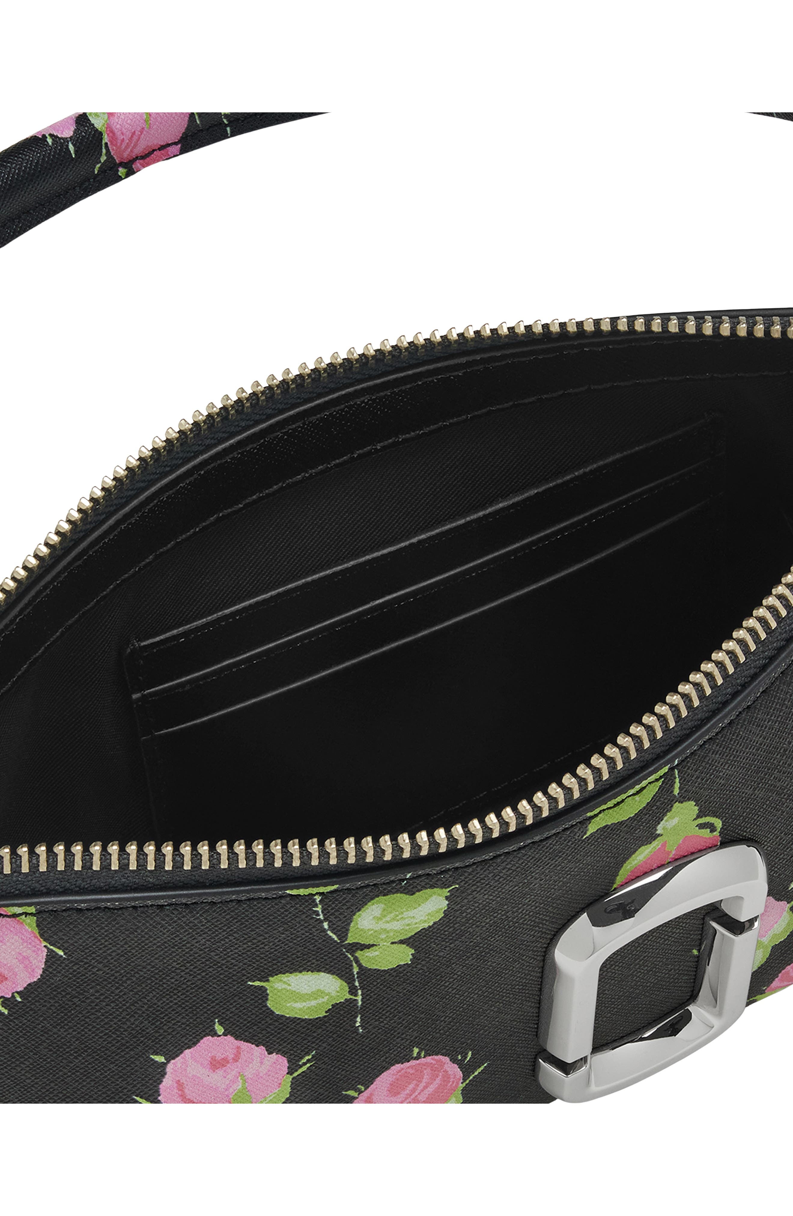 Snapshot Convertible Floral Shoulder Bag, Alternate, color, BLACK MULTI