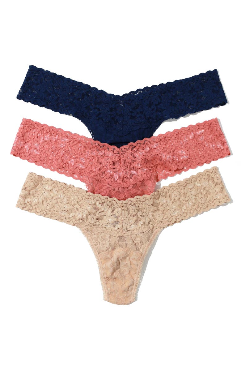 Hanky Panky Holiday Assorted 3-Pack Low Rise Thongs, Main, color, 