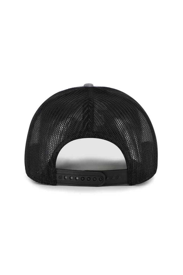 Men's '47  Gray Boston Bruins Carbon Rope Trucker Adjustable Hat, Alternate, color, Gray