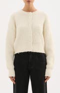 Nude Lucy Nixon Cropped Cardigan