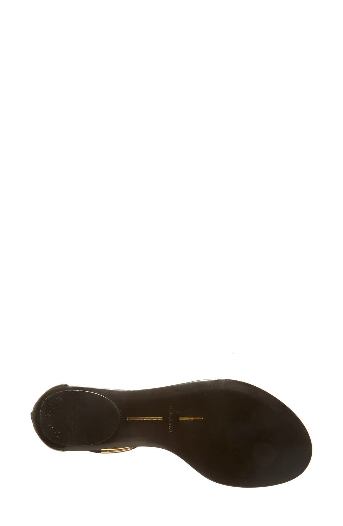 'Marnie' Flat Sandal, Alternate, color, BLACK