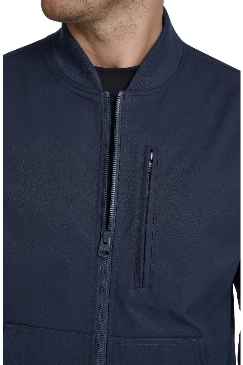 Oxford Water Resistant Bomber Jacket, Alternate, color, NAVY