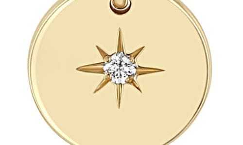 Zoë Chicco 14k Gold Small Disc Pendant Necklace In 14k Yellow Gold