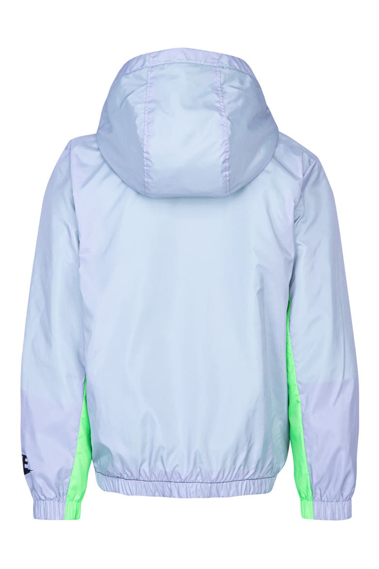 Kids' Swoosh Fleece Lined Windrunner Jacket, Alternate, color, WOLF GRAY