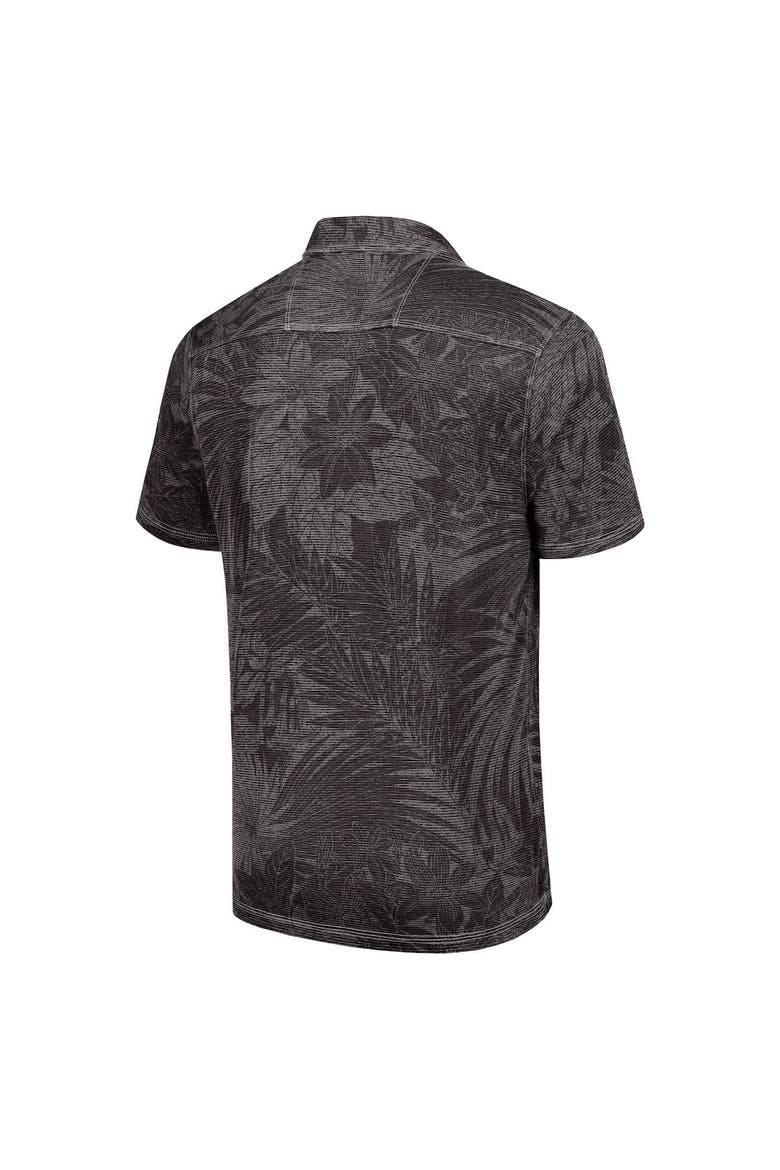 Men's Tommy Bahama  Black Texas Longhorns Sport Santiago Paradise Polo, Alternate, color, Black