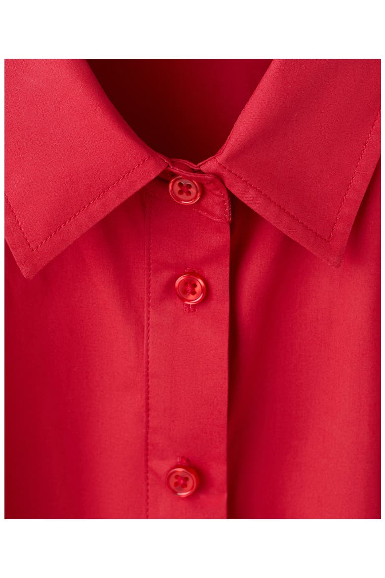 Tie Belt Shirtdress, Alternate, color, RED