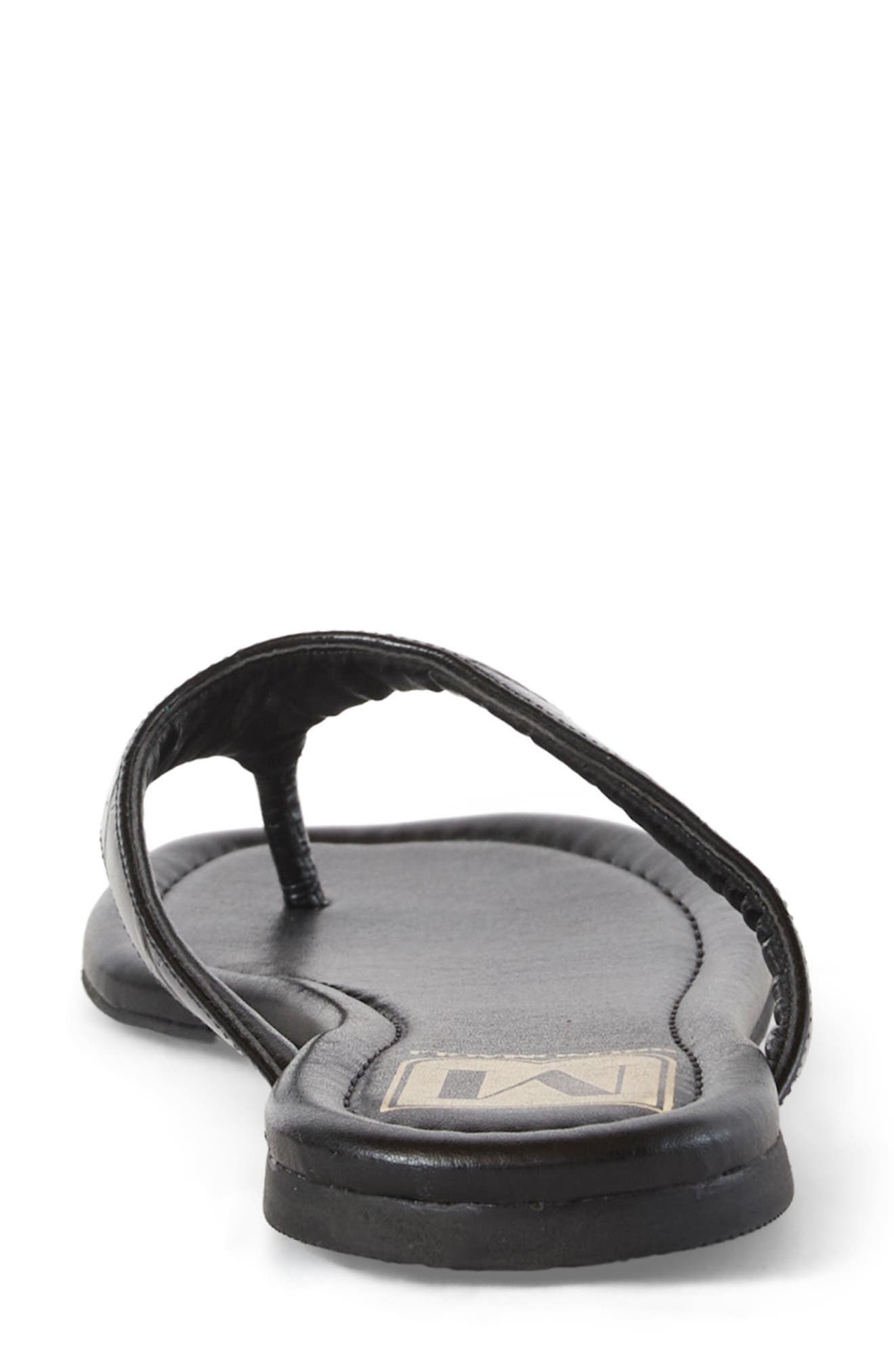 Bruno Magli Malora Flip Flop, Alternate, color, Black Leather