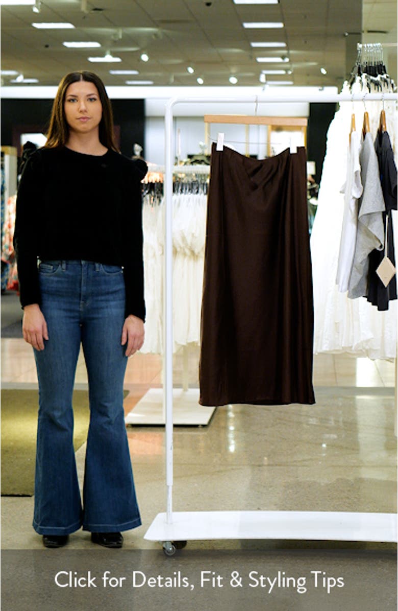 Satin Midi Skirt, sales video thumbnail