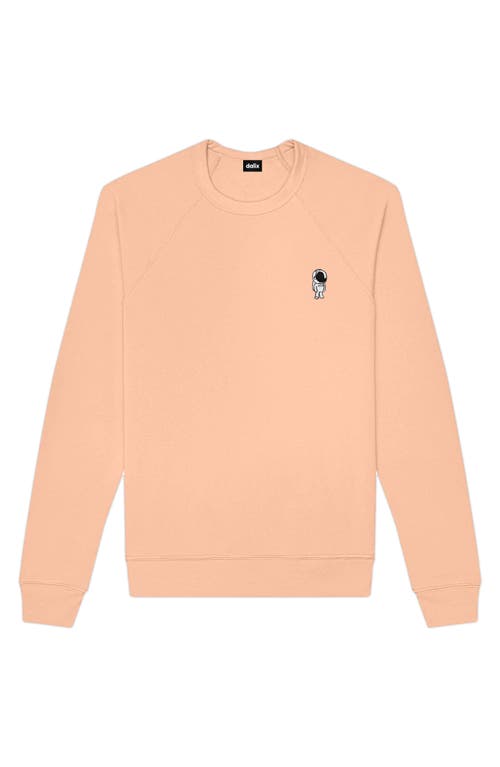 Dalix Astronaut Fleece Sweatshirt In Peach