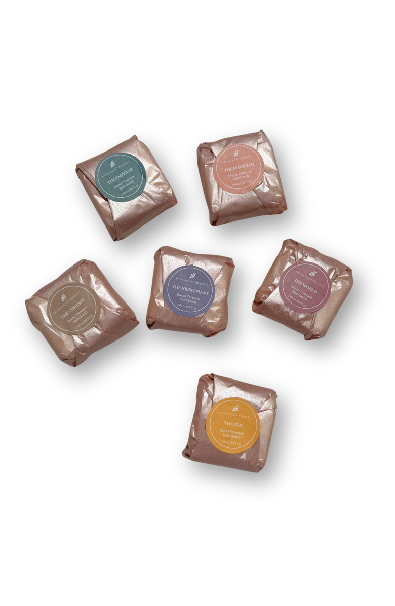 Humanist Beauty Divine Treasure Bath Bombs, Alternate, color, The Chariot
