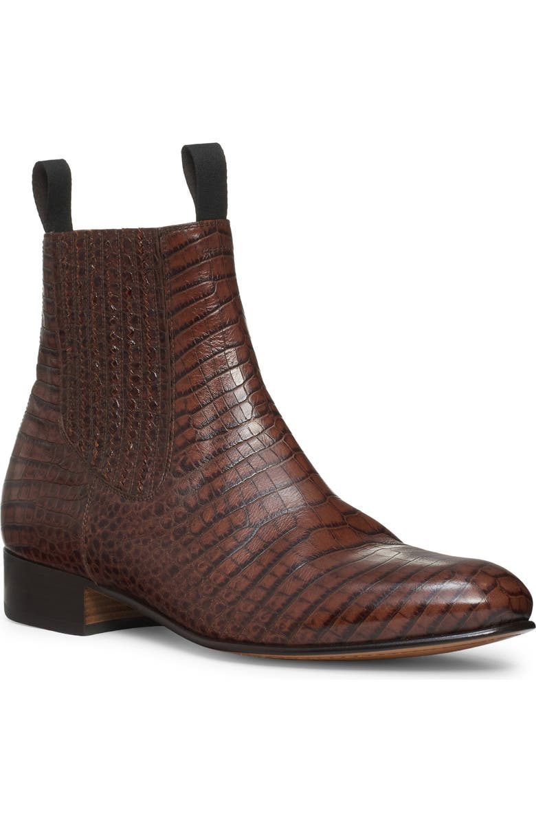 TOM FORD Alligator Embossed Chelsea Boot, Main, color,