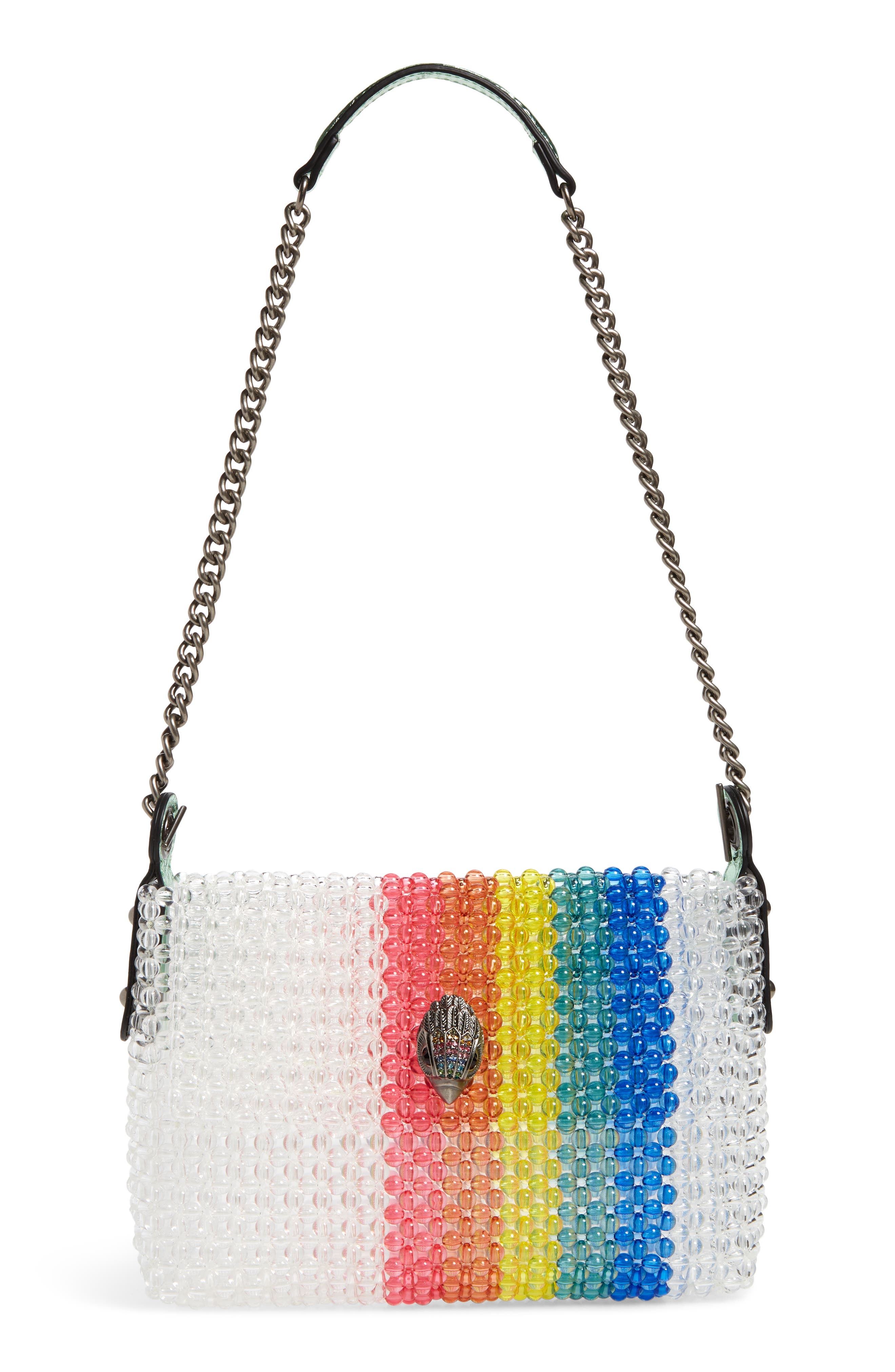 Kurt Geiger London Kensington Beaded Shoulder Bag, Main, color, 