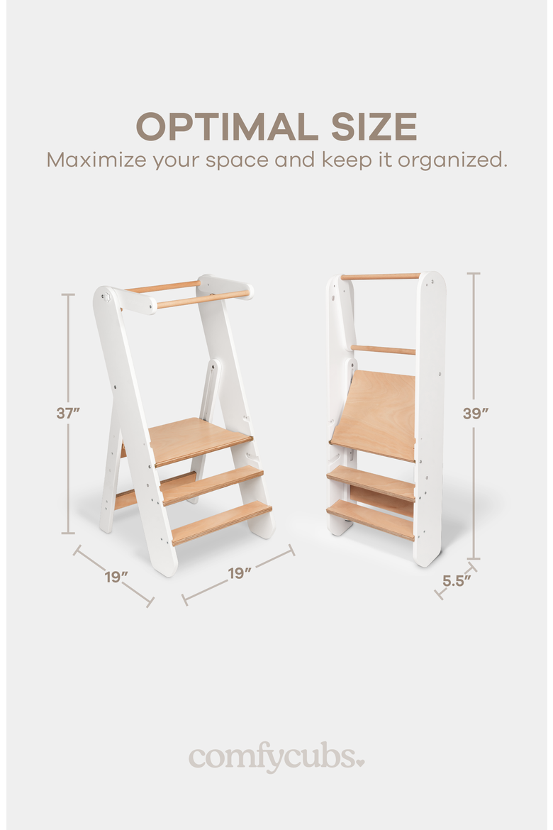 Kids Step Stool for Ages 3+, Alternate, color, White