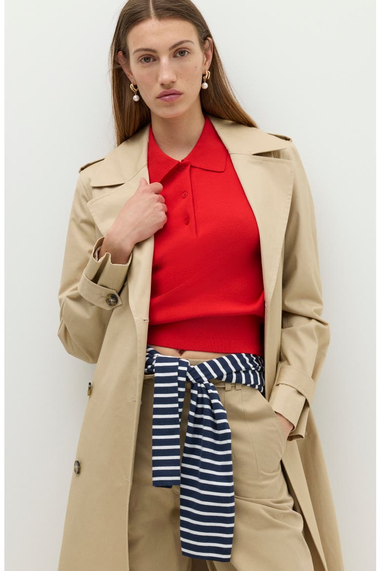 Polo Sweater, Alternate, color, CHILLI RED