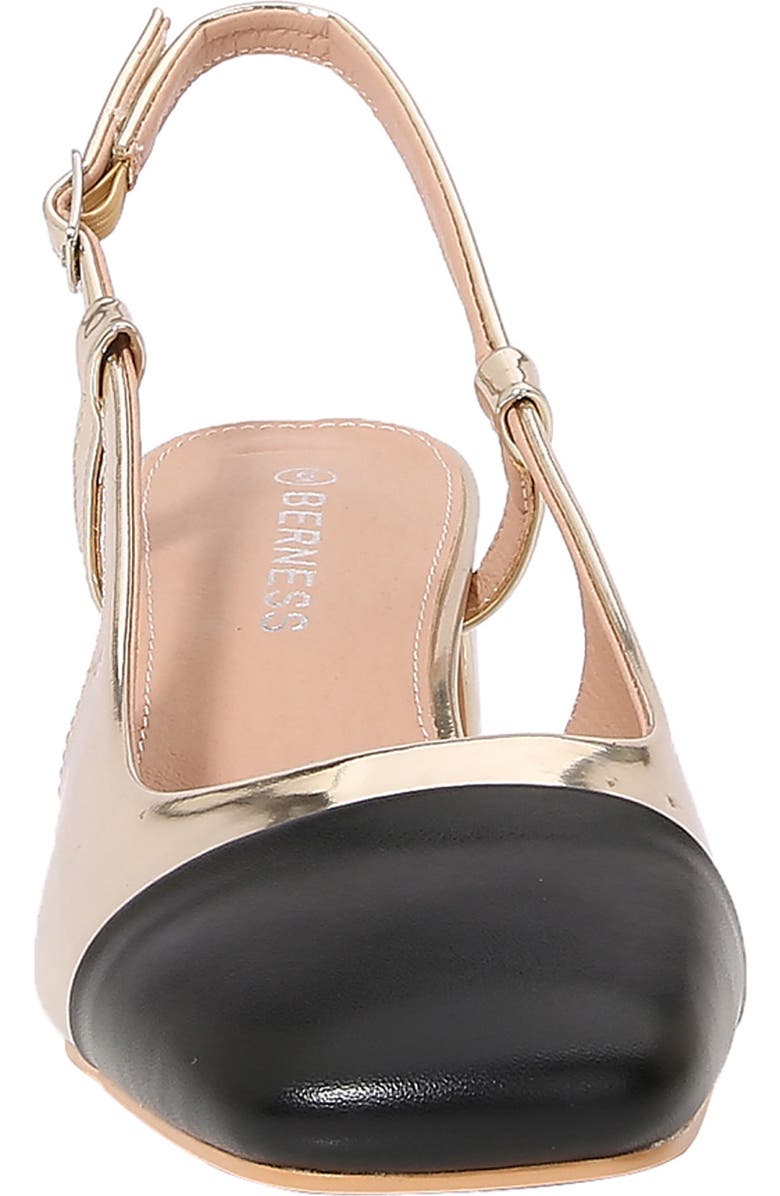 BERNESS Bethany Slingback Pump, Alternate, color, Gold