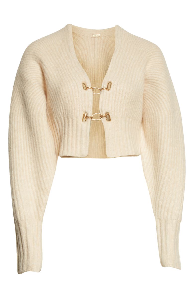 Cult Gaia Casella Metallic Toggle Cardigan, Alternate, color, 