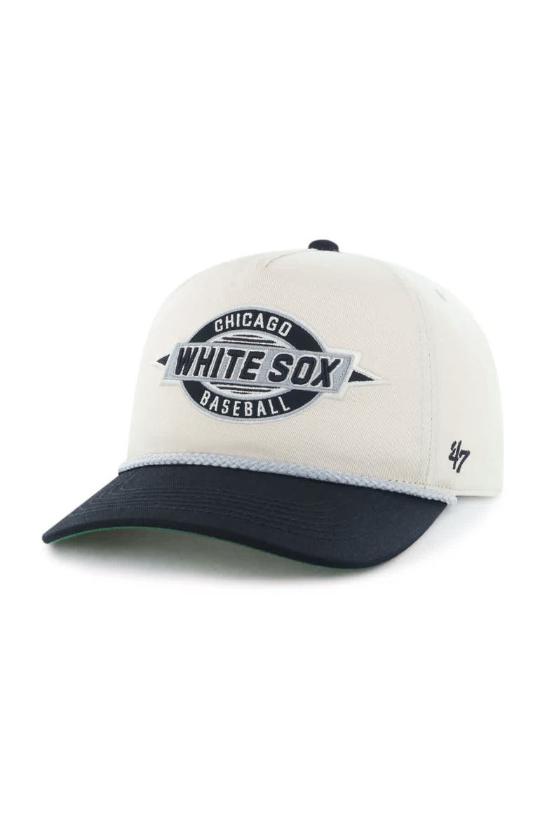 Men's '47  Natural Chicago White Sox Frame Out Hitch Adjustable Hat, Alternate, color, Natural