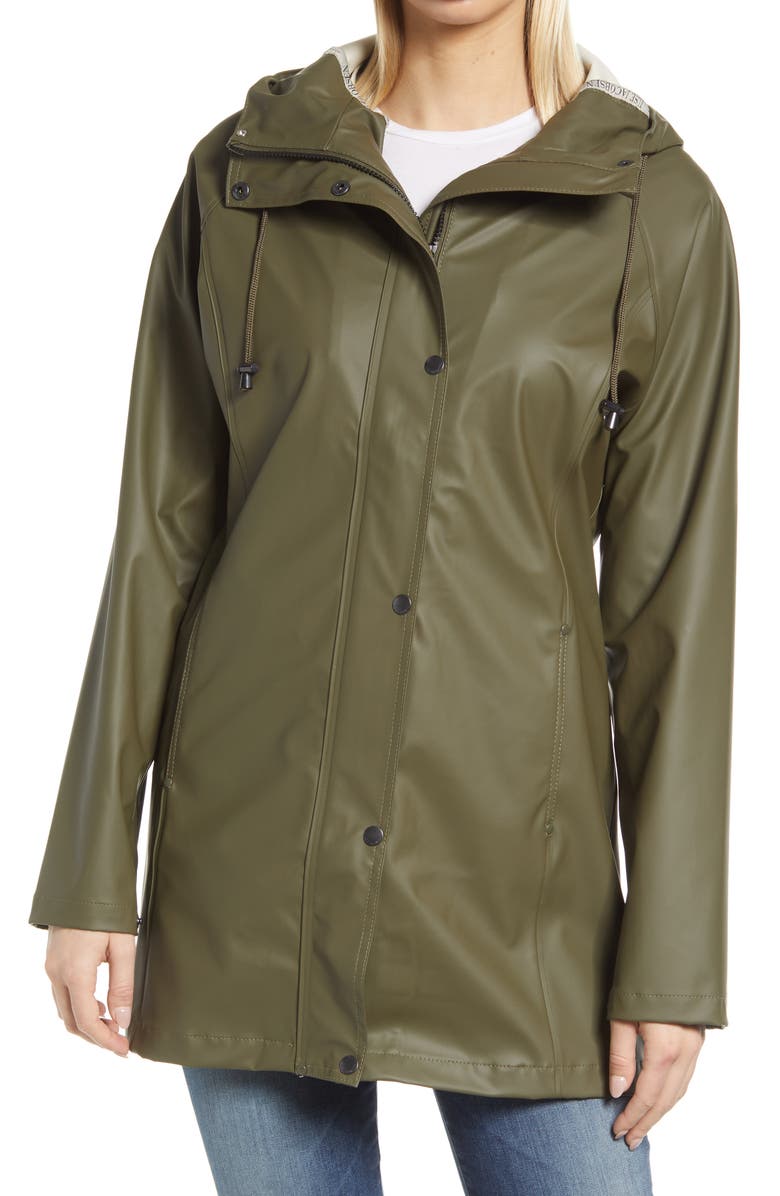 Ilse Jacobsen Raincoat, Alternate, color, Army