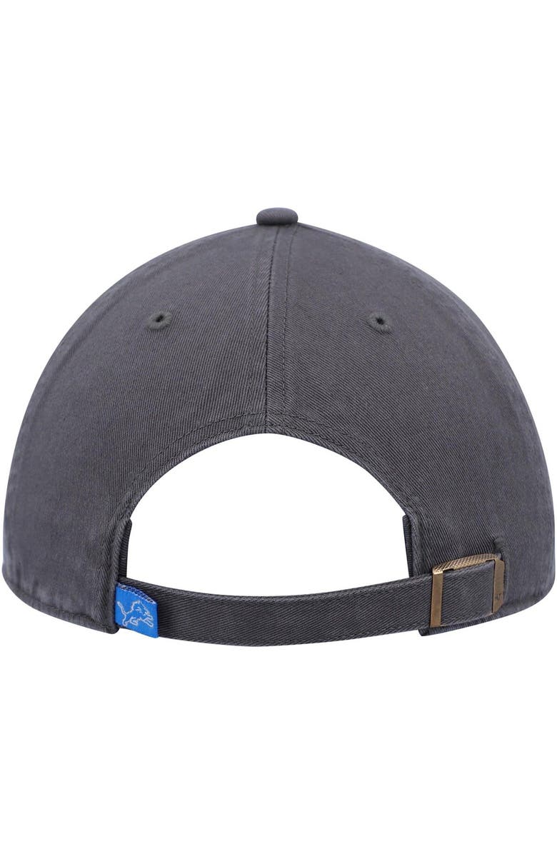 '47 Men's '47 Charcoal Detroit Lions Secondary Clean Up Adjustable Hat, Alternate, color, Charcoal