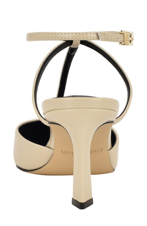 Calvin Klein Avriel 2 Ankle Strap Pump In White