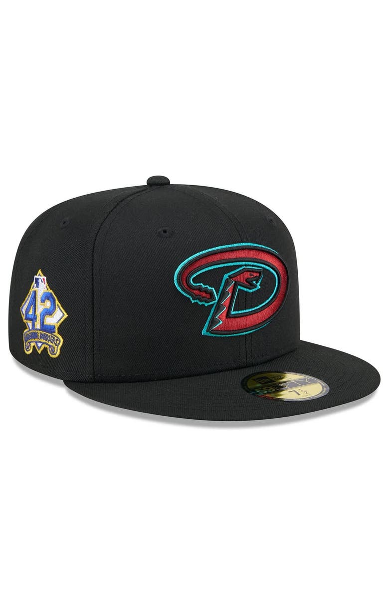 New Era Men's New Era  Black Arizona Diamondbacks 2025 Jackie Robinson Day 59FIFTY Fitted Hat, Alternate, color, 