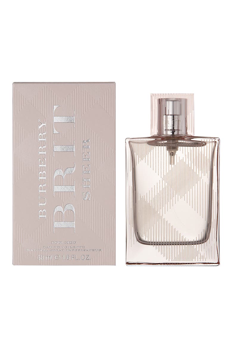 Burberry Brit Sheer Eau de Toilette - 1.7 fl oz., Main, color, NO COLOR
