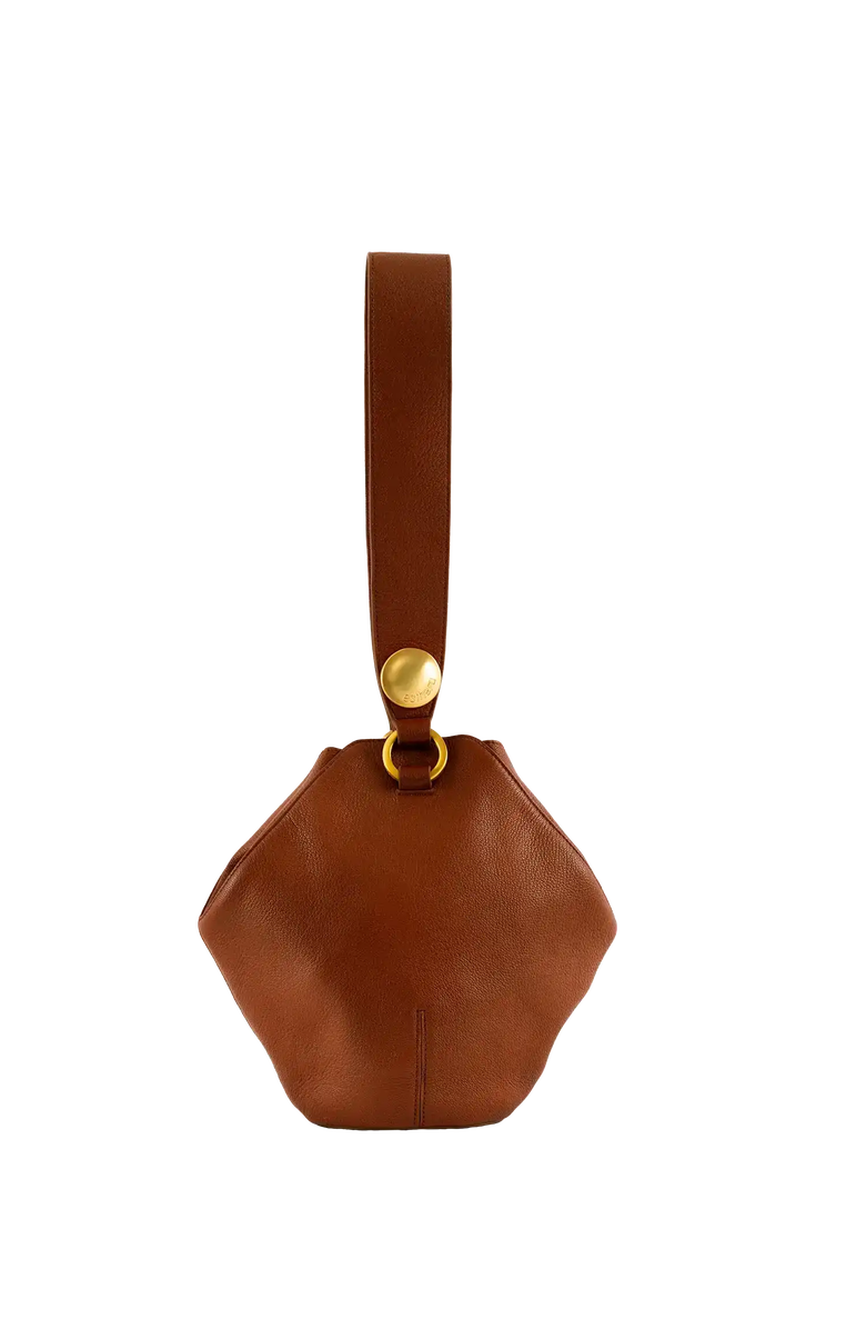 Esthera 2PM Leather Handbag, Alternate, color, Brown