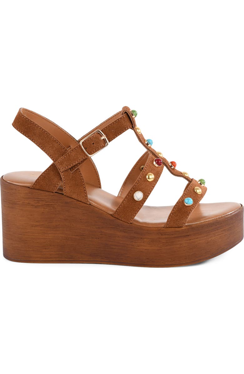 Seychelles Ticket to Ride Slingback Platform Wedge Sandal, Alternate, color, Brown