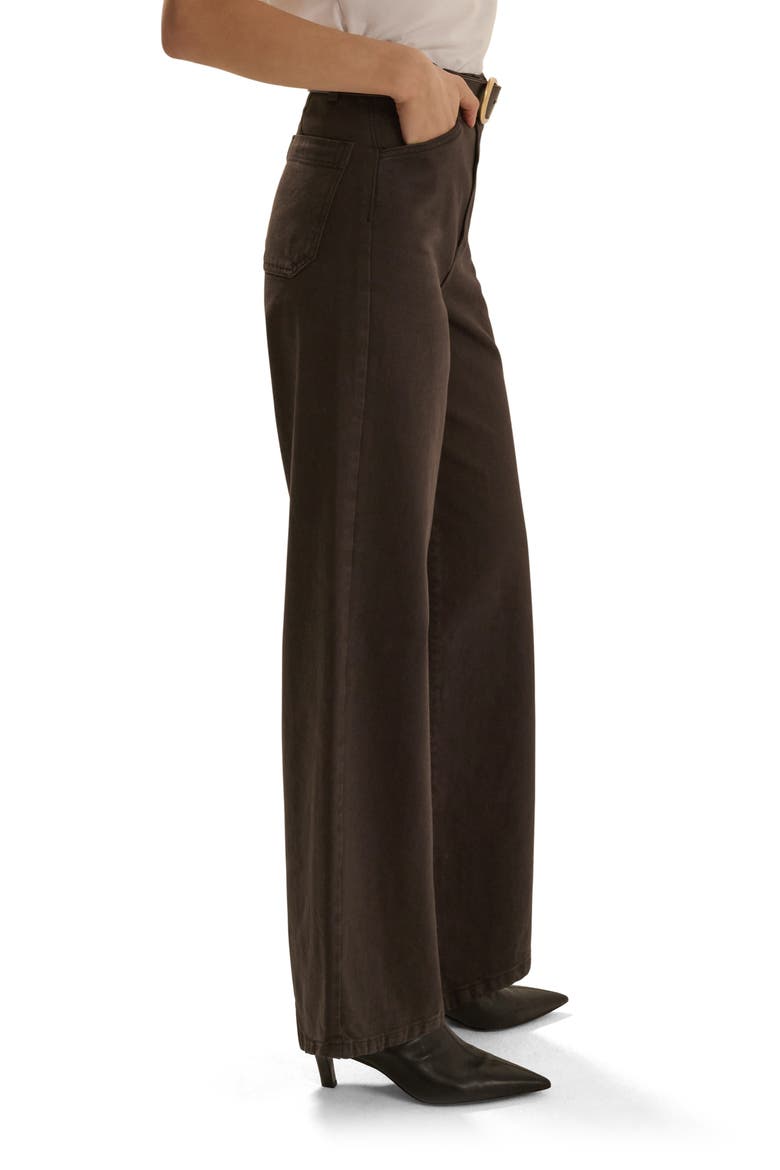 The Mischa High Waist Wide Leg Ankle Pants, Alternate, color, ESSPRESO
