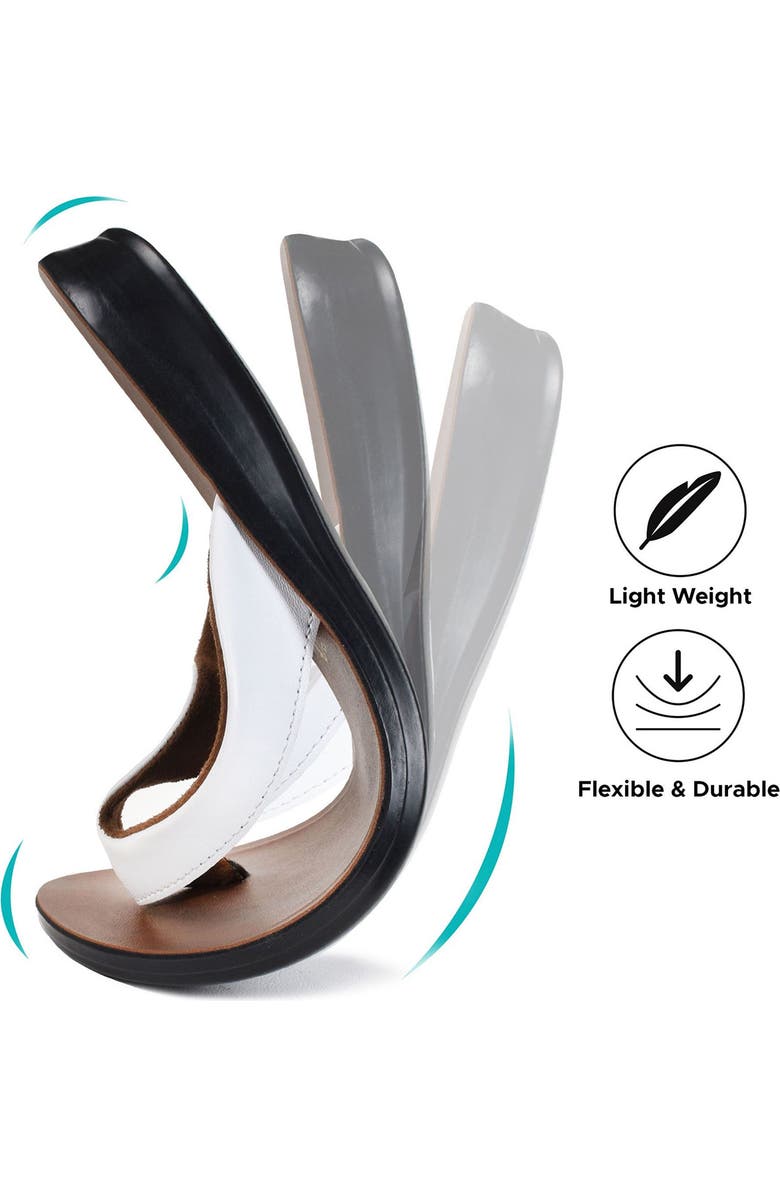 AEROSOFT Capri Comfortable Flip-Flop, Alternate, color, White