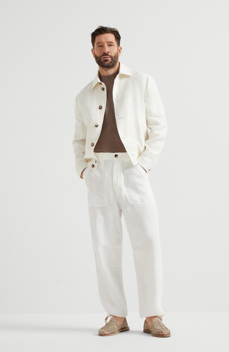 Brunello Cucinelli Gabardine garment dyed trousers, Alternate, color, 