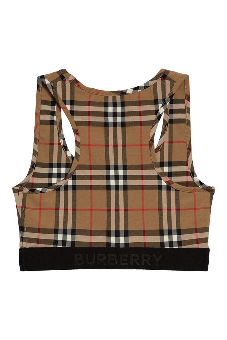 Dalby Check Sports Bra, Alternate, color, ARCHIVE BEIGE IP CHK