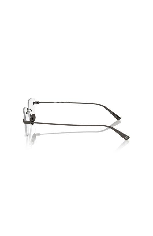 Ferrari 55mm Irregular Optical Glasses In Black