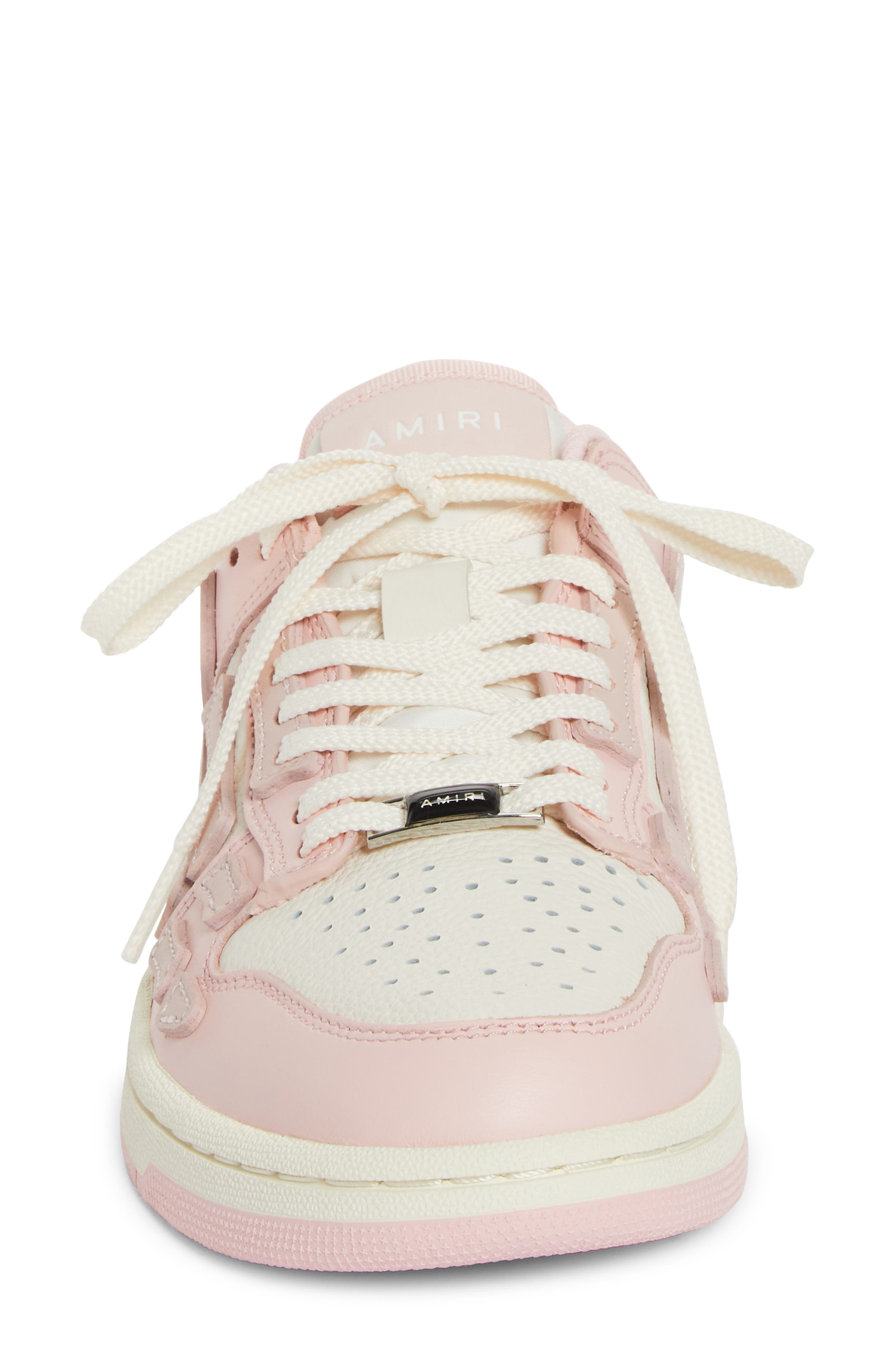 Skeleton Low Top Sneaker, Alternate, color, PINK