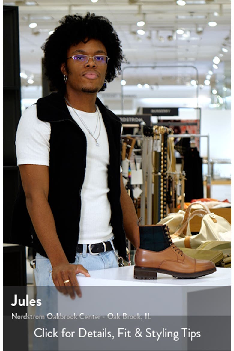 Bryson Mixed Media Cap Toe Boot video